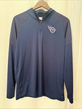 Titans NFL Team Apparel Long-Sleeve Quarter-Zip Pullover